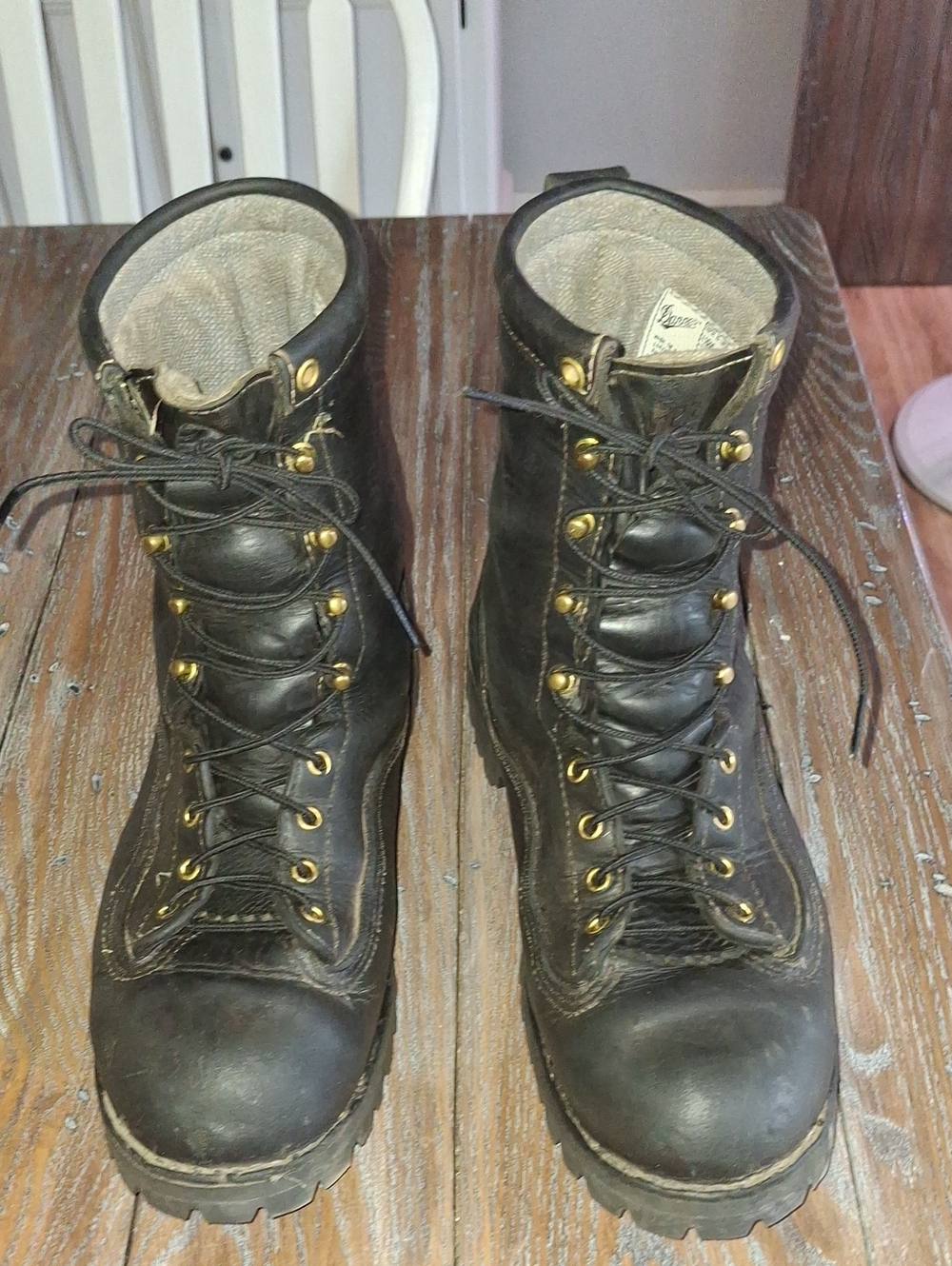 Danner Men's Black Leather GORE-TEX Lace-Up Work Boots US 11. Worn Only Few Time